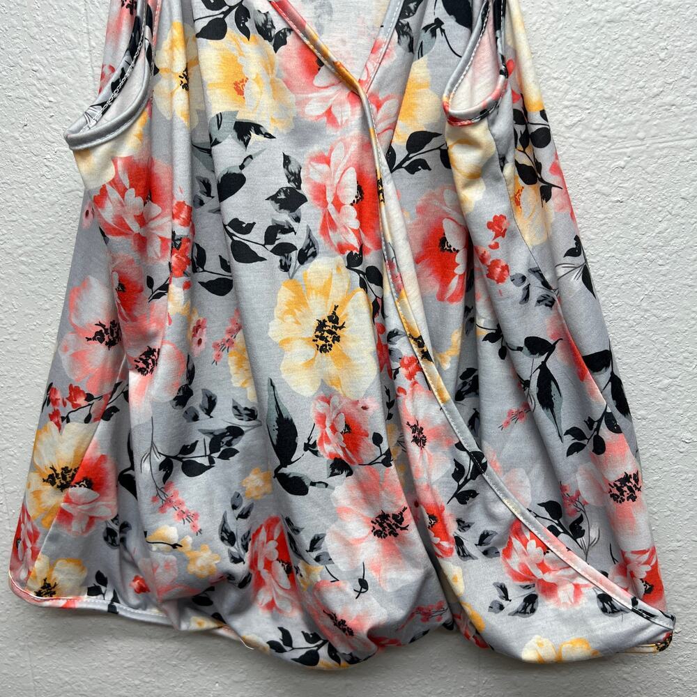 Womens Babydoll Top XL Floral Beach Gardencore Cottagecore Festival Colorful - Picture 5 of 13